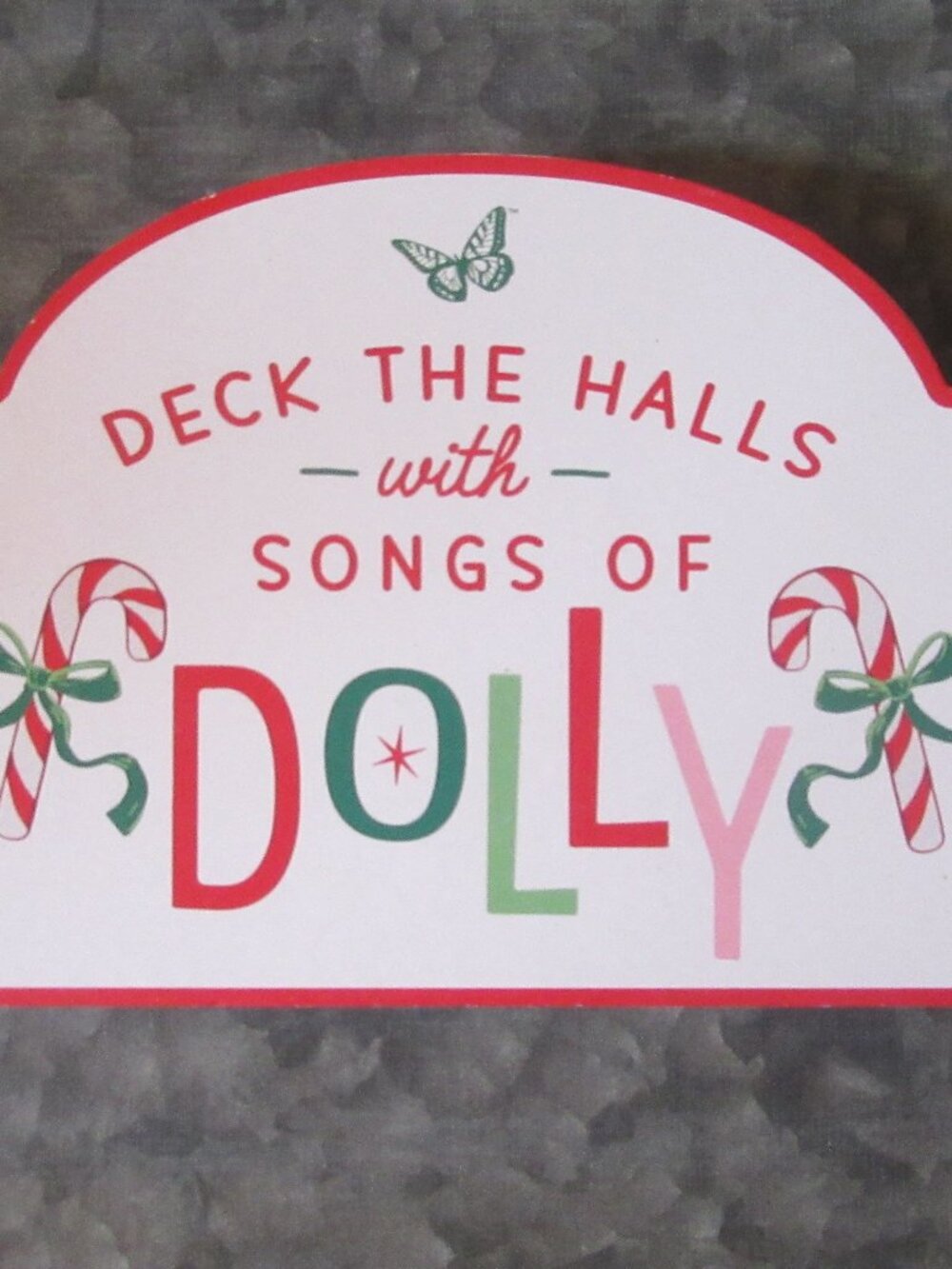 NWT Dolly Parton Christmas Painted Wooden Shelf Sitter